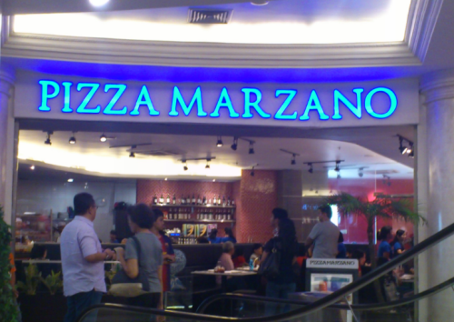 Pizza Marzano, pizza, Indonesia pizza, pizza shop, PIM, Pondok Indah Mal