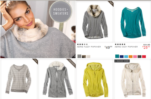 hoodies and tops for winter American Eagle