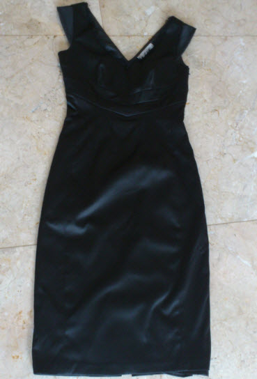 black dress basque full length