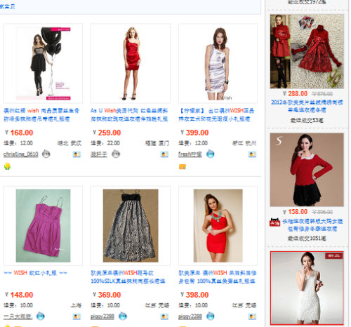 online dress shopping sites